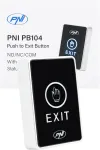 PNI PB104 prieigos jungiklis su lietimui jautriu pavir&scaron;iumi, pavir&scaron;inis montavimas, NO/NC/COM, 12V/24V DC, būsenos LED, metalinis, 5 laidai