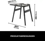 Grilio stovas Ninja Woodfire 4718j800euuk, 66&times;86&times;107 cm, juodas
