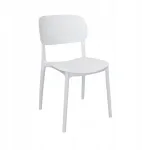 Hile Baltas krėslas sodui virtuvės valgomojo stackable modernus ažūrinis lengvas