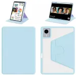 Dėklas na tablet 4kom.pl Dėklas OBROTOWE CLEAR do Lenovo Idea Tab 11'' ZAFR0378PL TB336FU TB336ZU 2025, mėlyna
