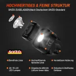 Henmi Led dviračio priekinis žibintas, Stvzo patvirtintas dviračio ap&scaron;vietimas, Usb įkraunamas dviračio priekinis žibintas, Ipx5 atspari vandeniui dviračio lempa (su/be dviračio at&scaron;vaitų)