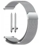 Angelo Watches universalus sidabrinis mesh apyrankė i&scaron; nerūdijančio plieno, skirta i&scaron;maniesiems laikrodžiams, 20 mm + teleskopai