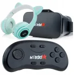 Webski Žaidimų rinkinys Vr akiniai 360 laipsnių 3d bluetooth pultelis ausinės