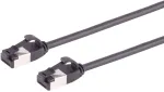5 m cat 8.1 lan tinklo kabelis (1 vnt.) cat 8 ethernet kabelis su rj45 jungtimi plonas ir siauras, 40 gbps perdavimo sparta, juodas, 5.0 m