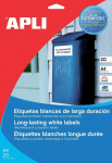 Lipnios etiketės Apli, A4, matinės skaidrios, atsparios aplinkos poveikiui, 210x297 mm, (1) (1) 070