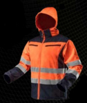Neo Tools Striukė Didelio matomumo softshell darbo striukė su gobtuvu, oranžinė, XL dydis