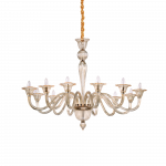 Pakabinamas &scaron;viestuvas Ideal Lux Suspended lamp with 12 lights BRIGITTA, E14, ruda