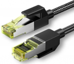 UGREEN NW150 tinklo laidas, Ethernet RJ45, Kat, 7, F/FTP, 0.5m - juodas