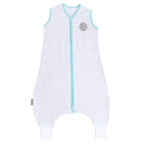 Natulino LITTLE WALKERS trisluoksnis kūdikio miegmai&scaron;is Baltas Pilkas Waves & Mint