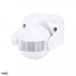 Bemko Pavir&scaron;inis judesio daviklis, baltas, IP44, max 1200W, 180&deg;, max 12m
