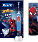 Elektrinis dantų &scaron;epetėlis Braun D103.413.2KX Vitality PRO Kids 3+ Spiderman + kelioninis dėklas