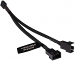 &bdquo;Alphacool&ldquo; Y skirstytuvas, 4 kontaktų į 2 x 4 kontaktų PWM, 15 cm - juodas