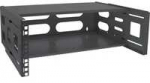 InLine&reg; 19" foldable rack, 4U, 24-40cm depth, with cover, juodas