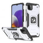 Wozinsky Ring Armor dėklas skirtas Samsung Galaxy A22 4G, sidabrinis