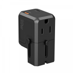 Choetech PD6038 USB-C USB-A PD 20W Kelioninis įkroviklis USA EU UK AU - Juodas