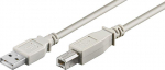 USB kabelis Goobay USB-A - USB-B 3 m Pilkas (68713)