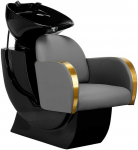 Activeshop Kirpyklos plautuvė GABBIANO PROFESSIONAL HAIRWASHER MALAGA GOLD Pilkas