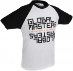 Global Masters T-Shirt GM Text - baltas (S)