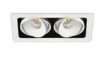 14W LED įleidžiamas &scaron;viestuvas TWIST DOUBLE, 3000K (&scaron;iltai balta), baltas