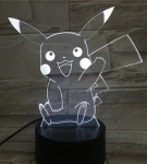Lempa 3D Led Pokemon Pikachu