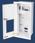 Karwasz RW-1-P Z/O /E Įleidžiamoji skaitiklių spintelė, 1 metro, 1 fazės, 6 moduliai, sandari IP30, 115 mm RW-1P Z O/E