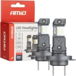 LED lemputės Hybrid series H7 H18 6000K Canbus 60W AMIO-04115