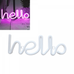 LED Neon dekoratyvinė lempa - hello 2, energiją taupanti