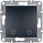 Schneider Electric Asfora dviguba jungtis be antracito rėmo (EPH0600171)