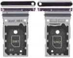 SIM kortelės laikiklis Samsung S911/S916 S23/S23 Plus Dual Lavender originalus (service pack)