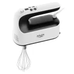 Plakiklis Adler Hand Mixer | AD 4229 | Hand Mixer | 600 W | Greičių skaičius 9 | Turbo mode | Juodas/Baltas