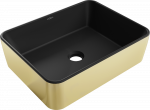 Praustuvas Mexen Catia 48 cm, Juodas matt/Gold