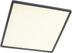 Lubinis &scaron;viestuvas 24W LED plafonas MEMO, matinės juodos sp., 3000K
