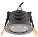 12W LED įleidžiamas lauko &scaron;viestuvas XSAL, tamsiai pilkas, 3000K, IP65