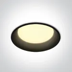 22W LED įleidžiamas &scaron;viestuvas, juodas, 3000/4000/5000K, 10122D/B/V