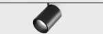 9W LED &scaron;viestuvas TUB M į magnetinę sistemą PICO_LINE, juodas, 3000K, 36&deg;