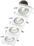 102W įleidžiamas &scaron;viestuvas BERYL NEW LED K-2, baltas, 4000K, IP44