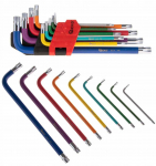 Geko Spalvoti &bdquo;Torx&ldquo; raktai T10-T50, 9 vnt. CrV (6/48)