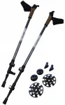 Acra Reguliuojamos sulankstomos trekingo lazdos su greituoju fiksatoriumi KUBISPORT 145-72 cm
