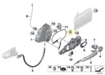 BMW F34 F36 F36 Bowdeno trosas I&scaron;orinių durų rankena priekinė originali 51217291405
