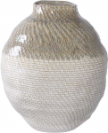 HouseNordic Vaza - Vaza, keraminė, balta/žalia &oslash;26x30,5 cm, 1 vnt.