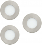 Steel EGLO - 3x Fueva-Z įleidžiamo &scaron;lifuoto plieno rinkinys &Oslash;8.5 - TW - Zigbee, Bluetooth