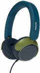 Laidinės vaiki&scaron;kos ausinės Philips TAK2000CT/00, mėlynos ir žalios spalvos
