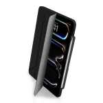 Pipetto Origami No3 Case for iPad Pro 13 (2024) with Innovative 5-in-1 Design and Apple Pie&scaron;tukas Storage - Juodas