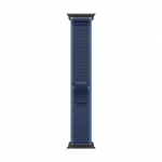 &bdquo;Apple&ldquo; 49 mm mėlynas / ry&scaron;kiai mėlynas &bdquo;Trail Loop&ldquo; laikrodis &ndash; S/M &ndash; juodo titano apdaila