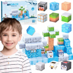 WOOPIE Magnetinis 3D Konstruktorius Žiemos Pasaulis 66vnt