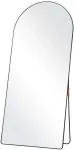 Arkinis viso ilgio veidrodis, 180cm x 81cm, pastatomas arba pakabinamas, sprogimui atsparus stiklas, aliuminio rėmas, didelis arkinis veidrodis miegamajam