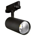 20W LED akcentinis &scaron;viestuvas į 3 fazių bėgelius TRACKLIGHT SPOT, juodas, 4000K, 24&deg;