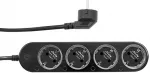 Smart 12A Shelly Power Strip 4 Gen4 Zigbee/Matter juodas