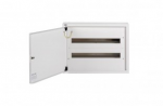 Kanlux 32636 Metalinis modulinis skirstytuvas 2x24 pavir&scaron;inis IP30 N+PE I klasė baltos durys KP-DB-I-MS-224 balta 32636