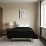 Vasaros antklodė Tik&scaron;tas Juoda 140 x 200 cm